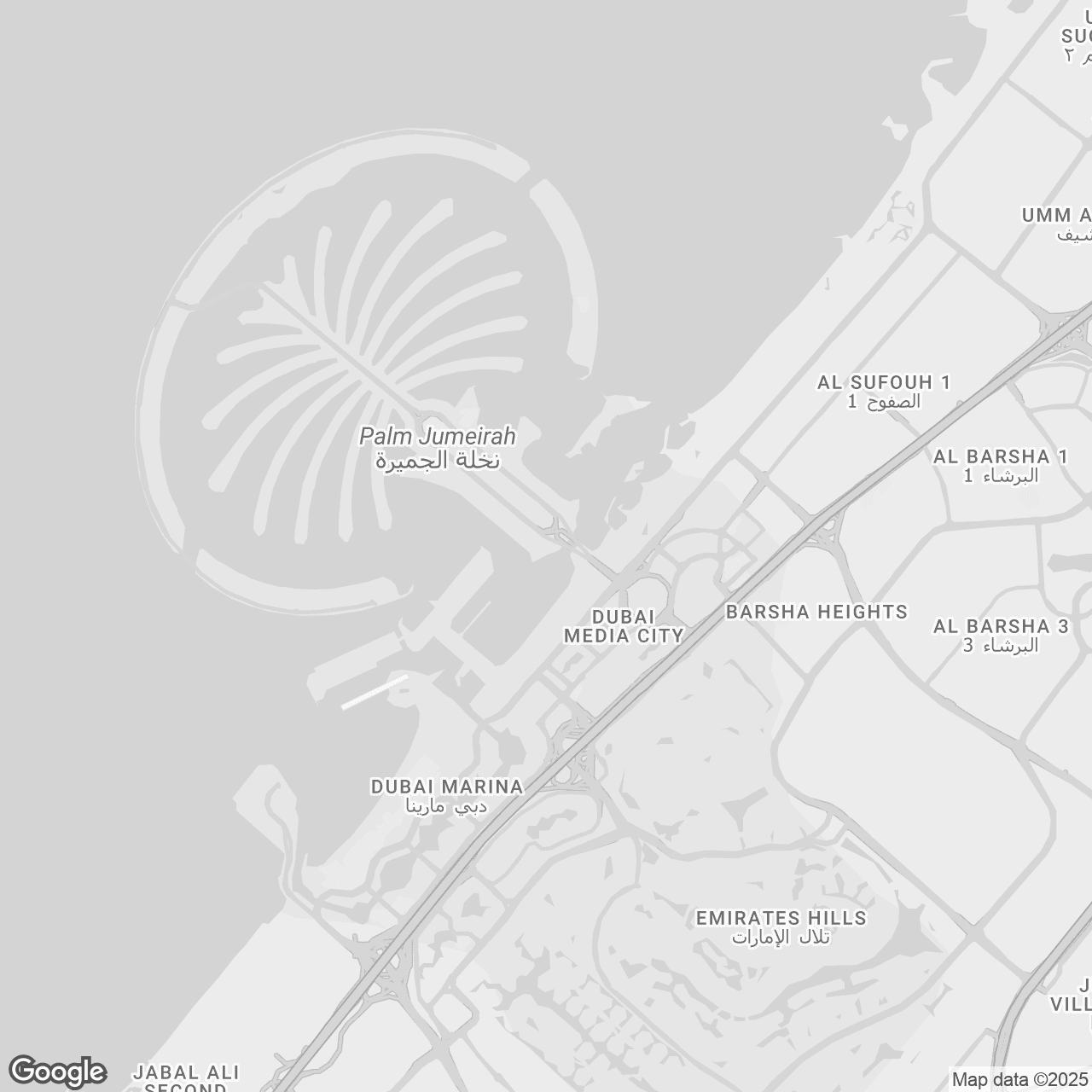 Расположение One at Palm Jumeirah