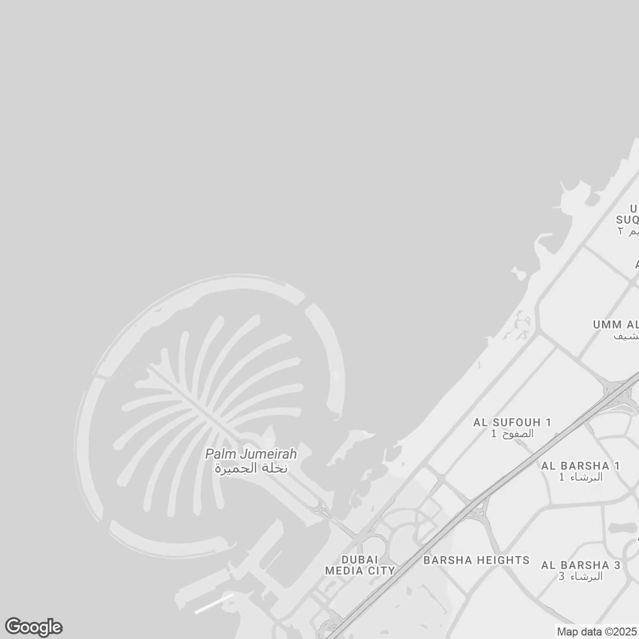 Расположение LUCE Palm Jumeirah